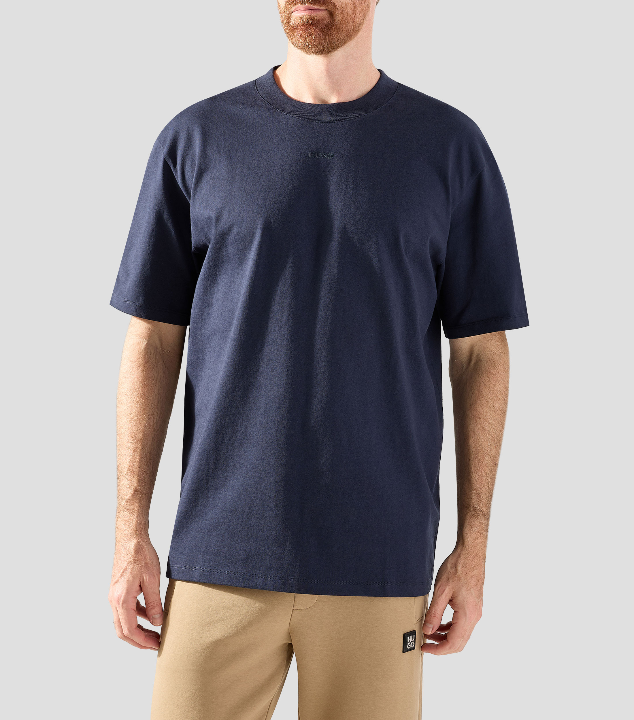 Playera cuello redondo manga corta lisa Hombre